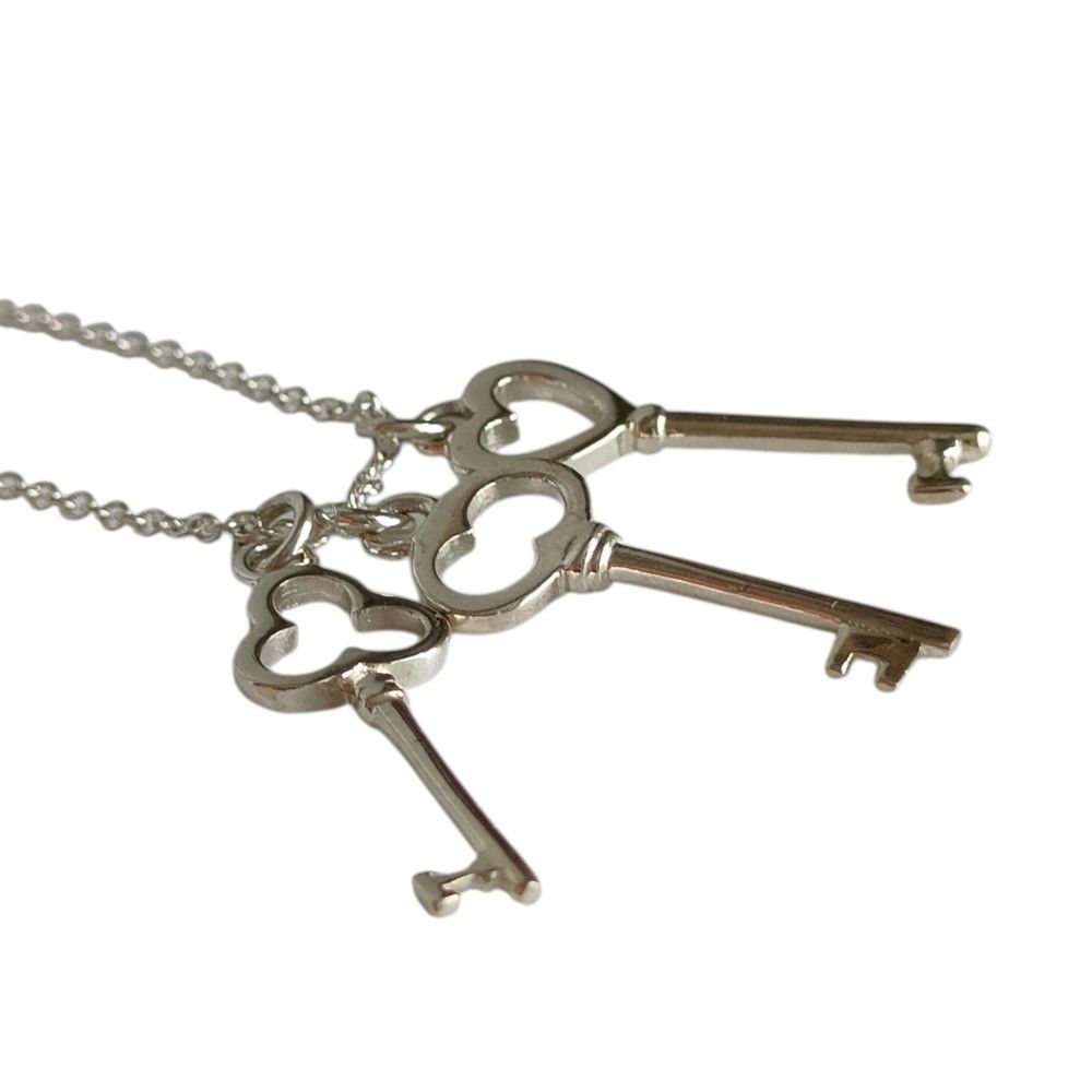 Tiffany & Co. Tiffany & Co. Tiffany&Co. Sterling Silver Triple Key Pendant Necklace Precious Metal Necklace DUTY FREE for USA Size ONE SIZE - 2 Thumbnail