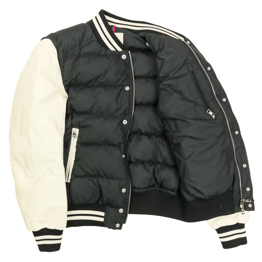 Moncler Moncler Moncler Ventoux Leather Sleeve Down Bomber Jacket Leather Outerwear DUTY FREE for USA Size ONE SIZE - 5 Thumbnail