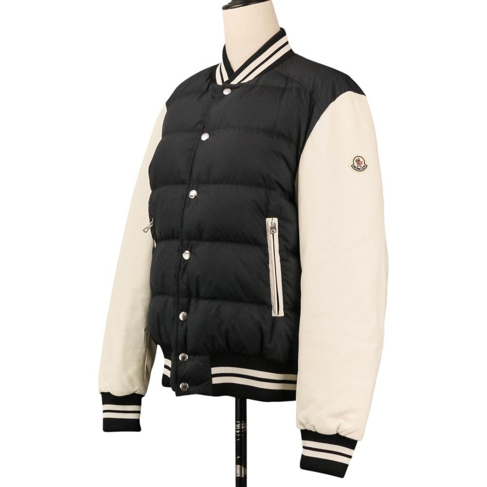 Moncler Moncler Moncler Ventoux Leather Sleeve Down Bomber Jacket Leather Outerwear DUTY FREE for USA Size ONE SIZE - 2 Thumbnail