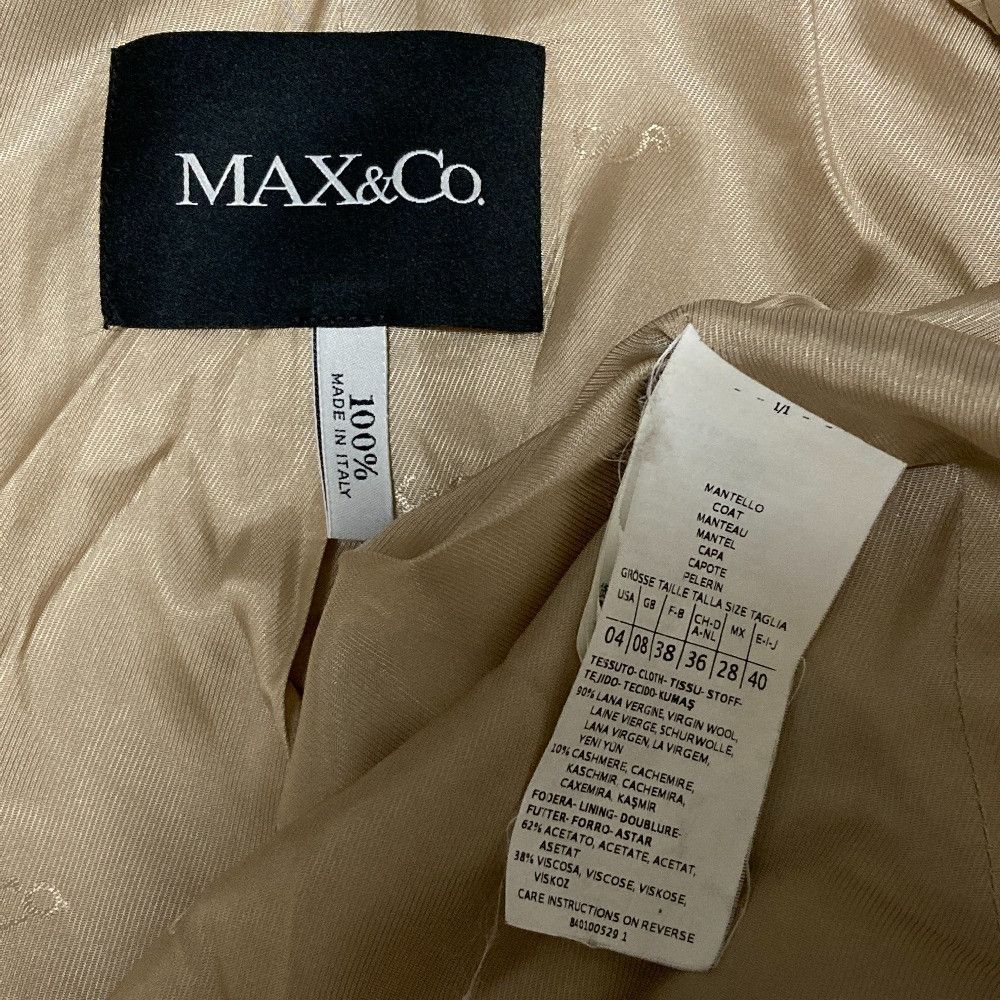 Other Other MAX&Co. Wool Cashmere Coat Textile Outerwear DUTY FREE for USA Size ONE SIZE - 4 Thumbnail