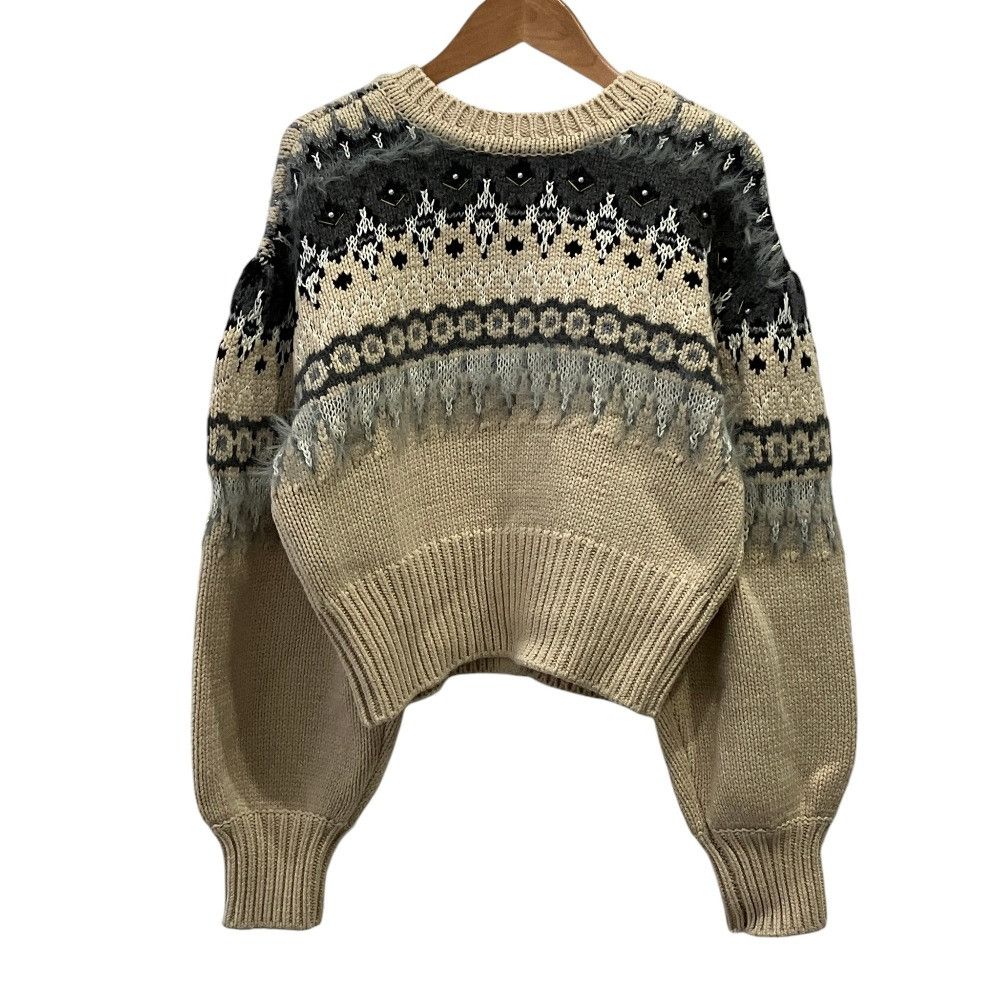 Other Other AMERI UND 2WAY LADY NORDIC Knit Cardigan Textile Tops 0225201660650 DUTY FREE for USA Size ONE SIZE - 2 Thumbnail