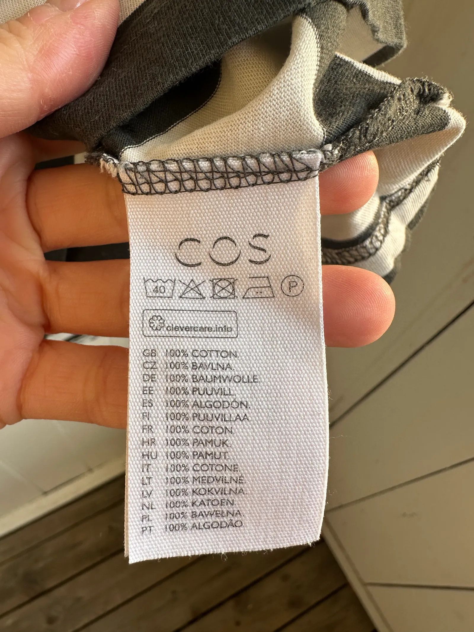 Cos Cos Short Sleeve T-shirt Size XS / US 0-2 / IT 36-38 - 3 Thumbnail