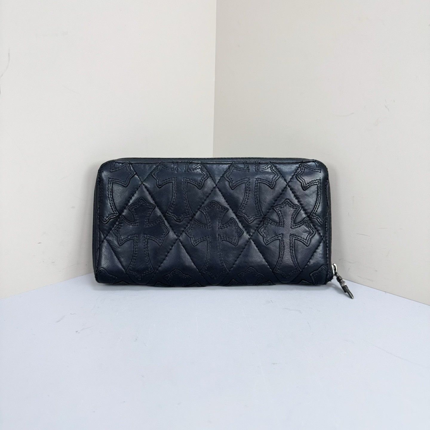 Chrome Hearts Chrome Hearts Quilted Cross Leather Wallet Size ONE SIZE - 3 Thumbnail