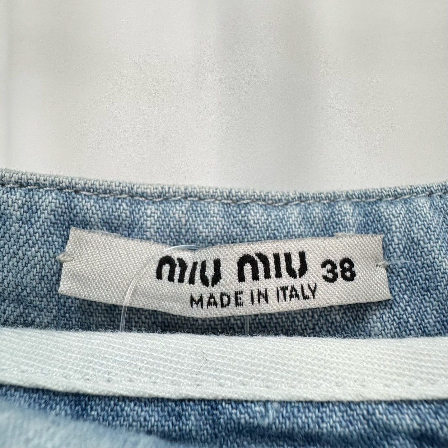 Miu Miu Miu Miu Striped Denim Midi Skirt Size 38 Size 26" / US 2 / IT 38 - 5 Thumbnail