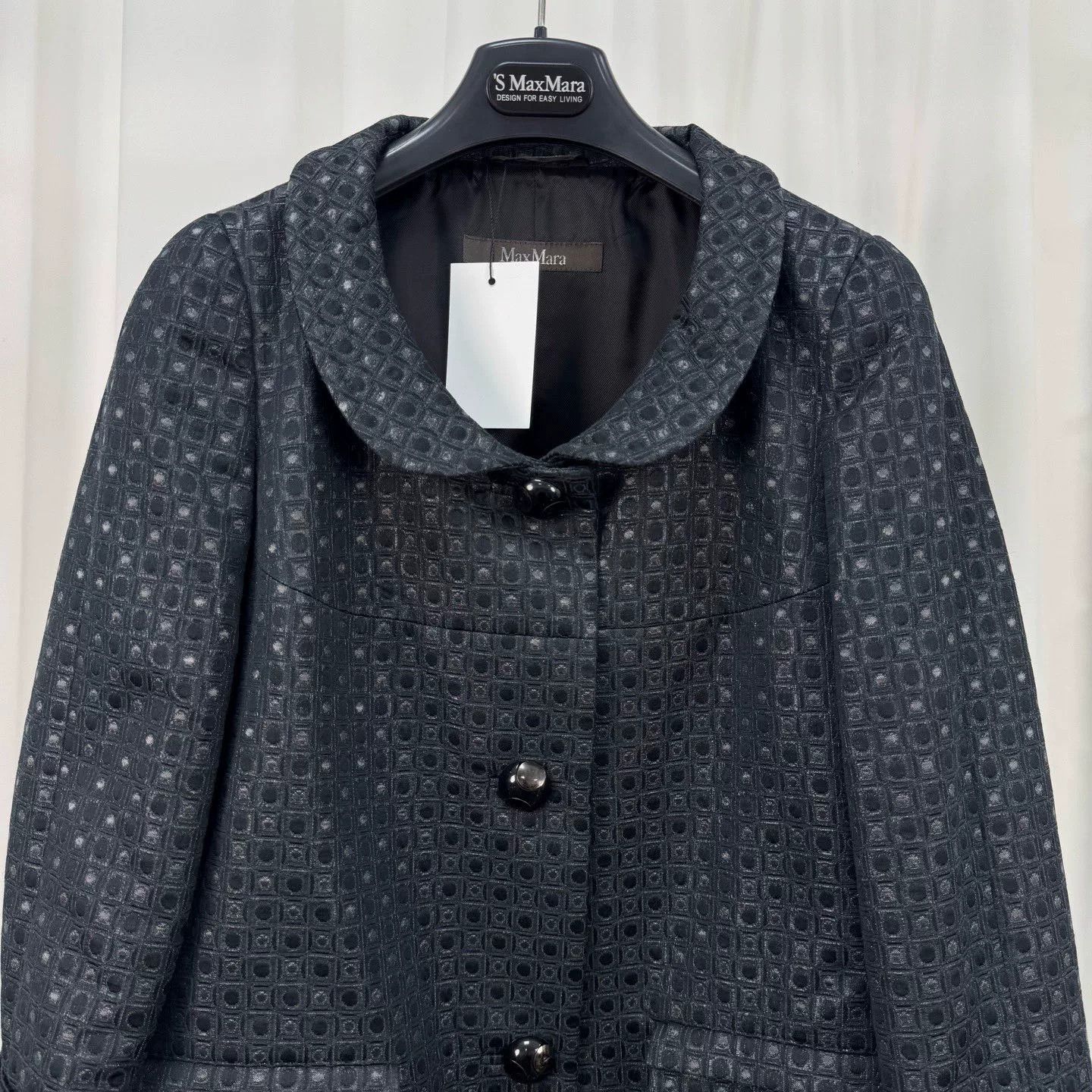 Max Mara MaxMara Jacquard Patterned Coat Size 40 Size S / US 4 / IT 40 - 4 Thumbnail