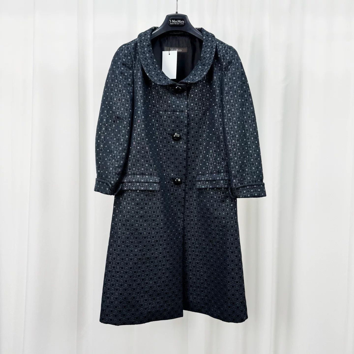 Max Mara MaxMara Jacquard Patterned Coat Size 40 Size S / US 4 / IT 40 - 2 Thumbnail