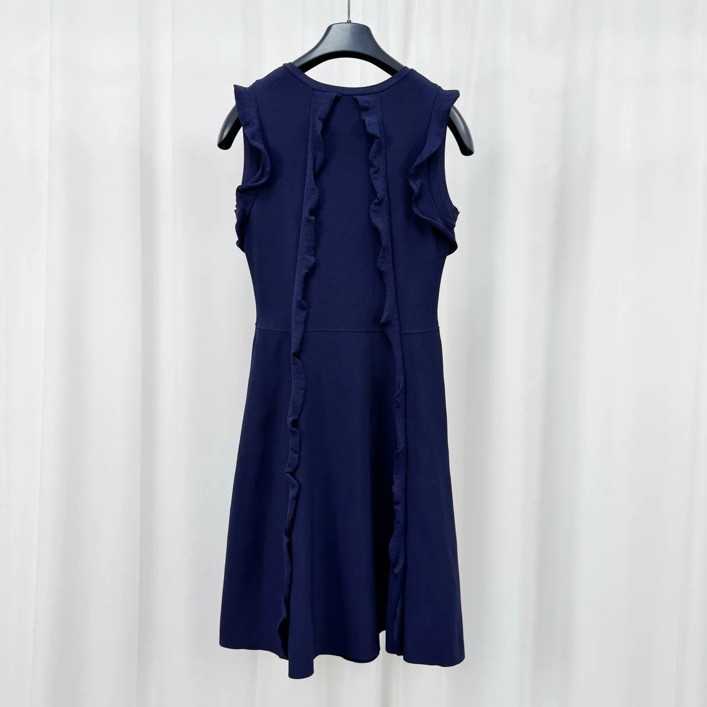 Valentino Valentino Ruffle Trim Knit Midi Dress Size M Size M / US 6-8 / IT 42-44 - 3 Thumbnail