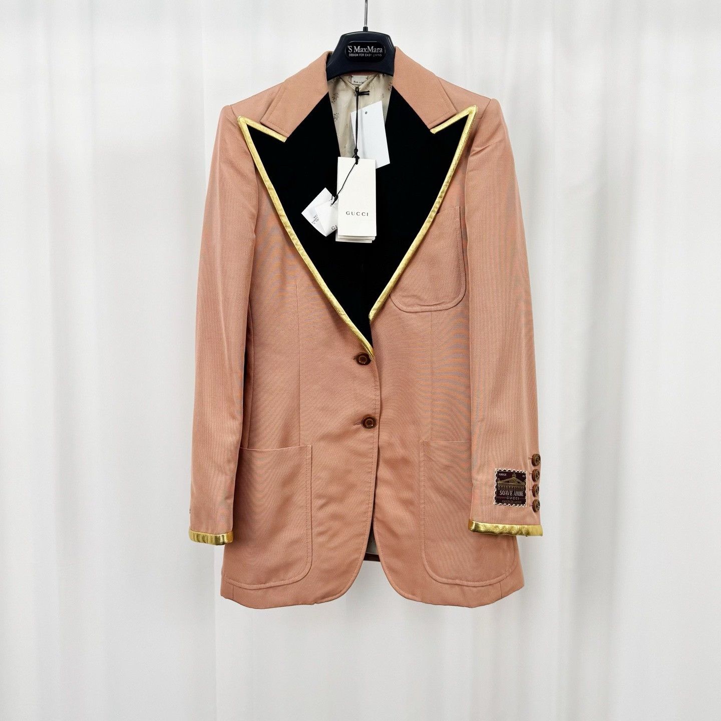 Gucci Gucci Gold Trim Blazer IT 38 Size XS / US 0-2 / IT 36-38 - 2 Thumbnail