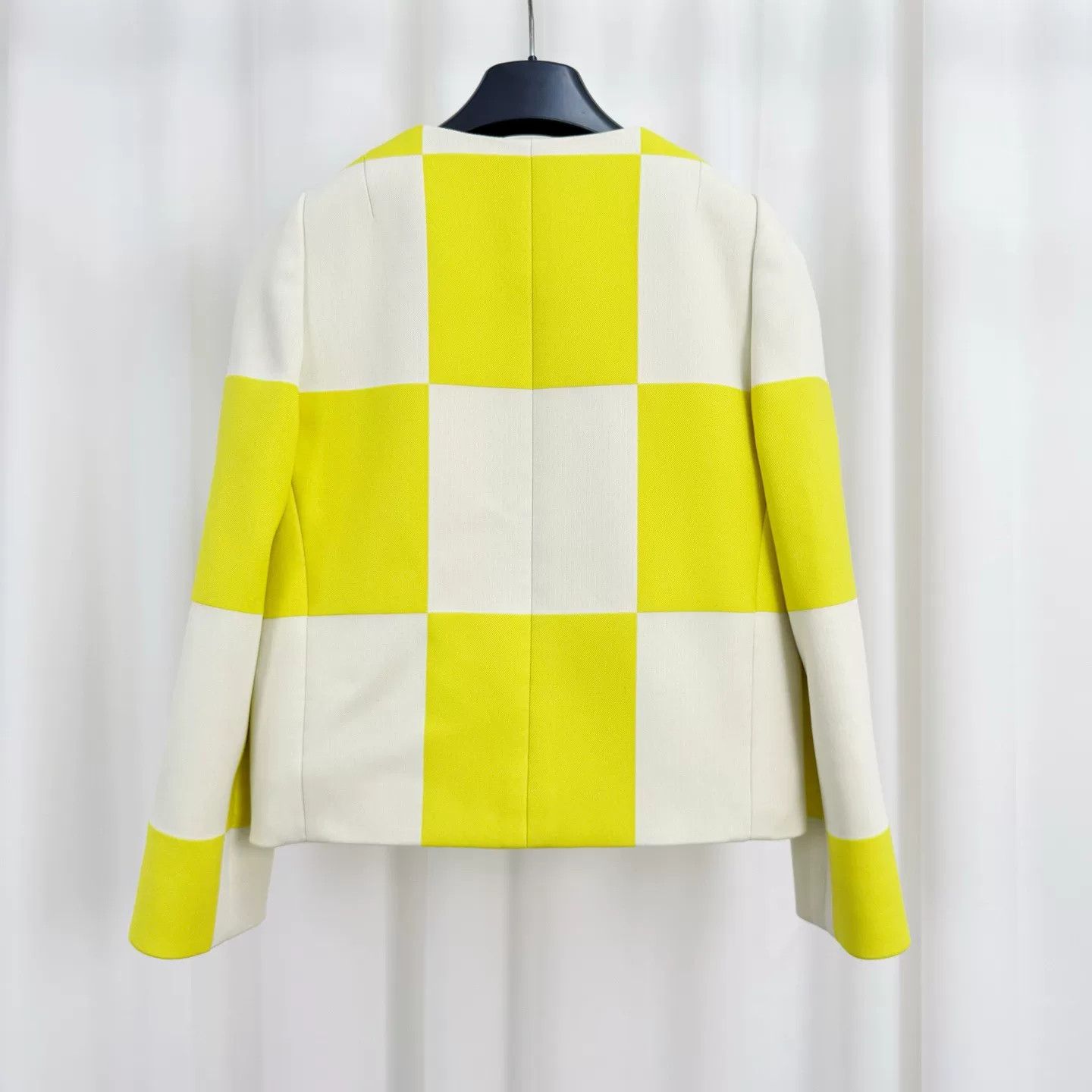 Louis Vuitton Louis Vuitton Yellow Checkered Jacket Size 34 Size XS / US 0-2 / IT 36-38 - 3 Thumbnail