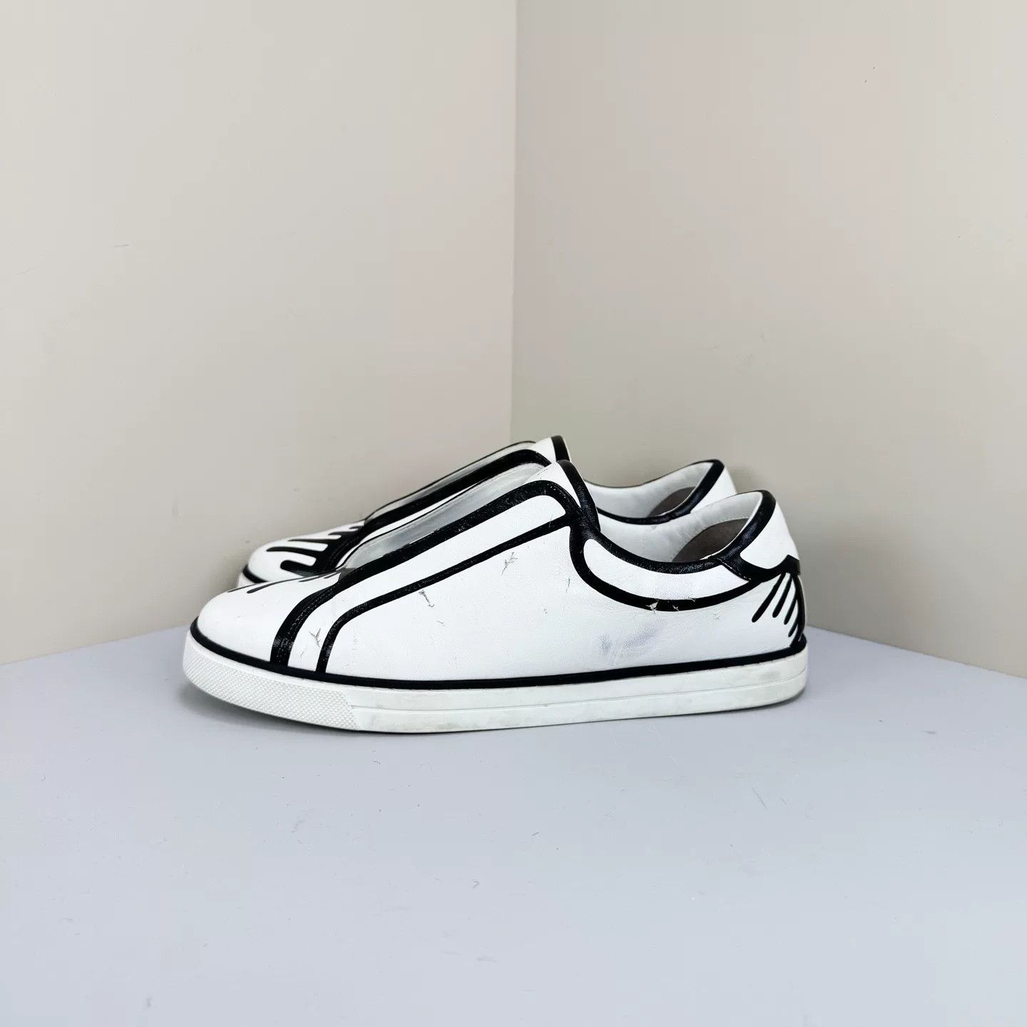 Fendi Fendi Graffiti Slip On Sneakers Size 6 Size US 6 / EU 39 - 3 Thumbnail