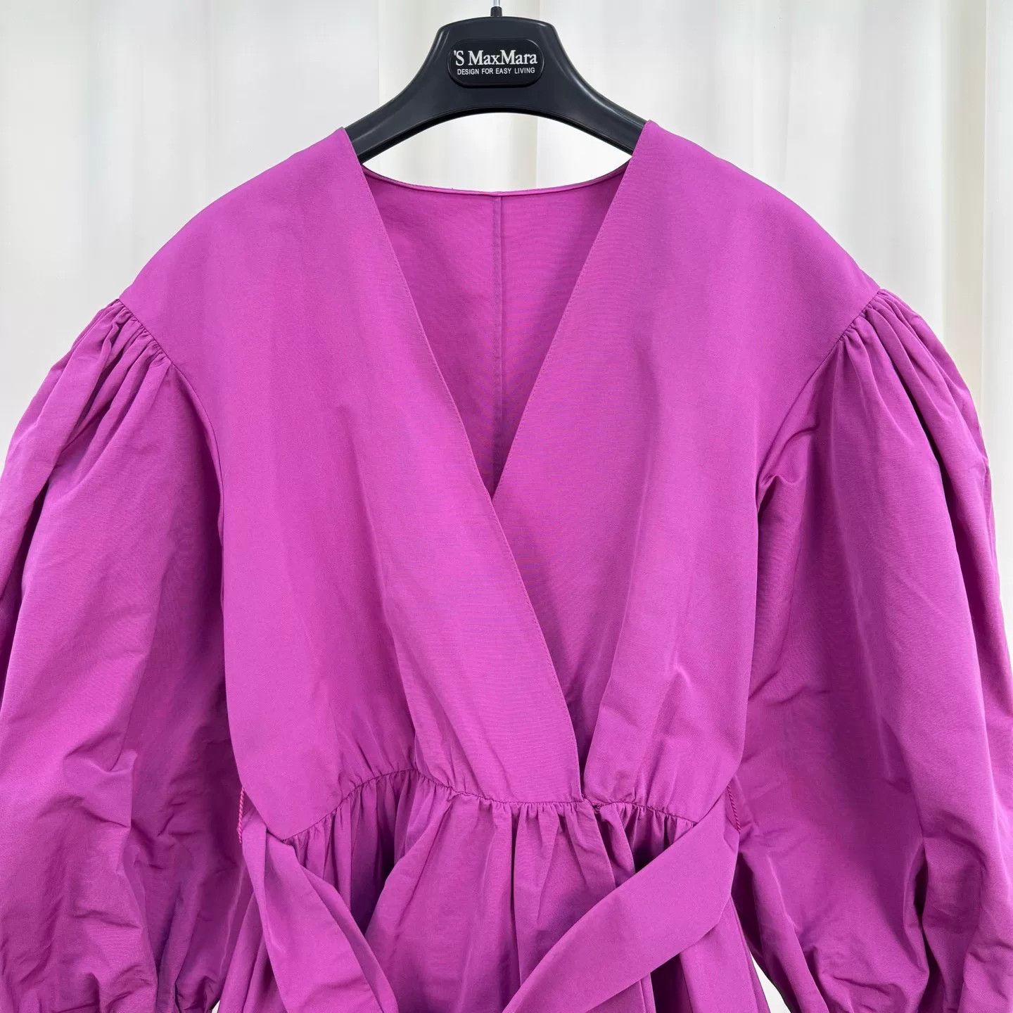 Valentino Valentino Pink Puff Sleeve Belted Dress Size 40 Size S / US 4 / IT 40 - 4 Thumbnail