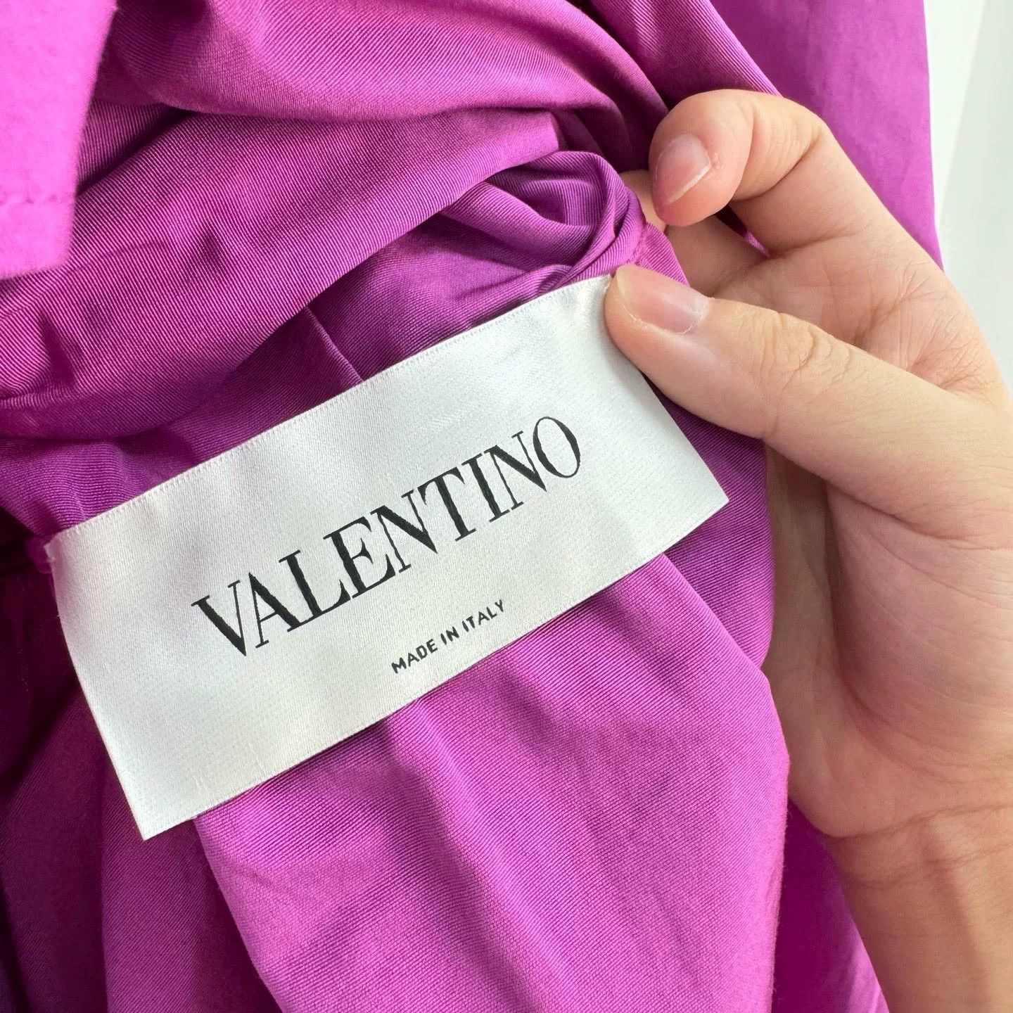 Valentino Valentino Pink Puff Sleeve Belted Dress Size 40 Size S / US 4 / IT 40 - 6 Thumbnail