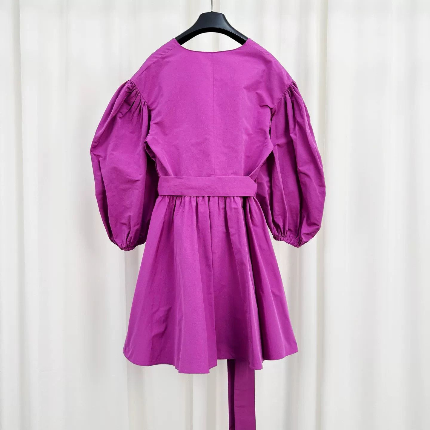 Valentino Valentino Pink Puff Sleeve Belted Dress Size 40 Size S / US 4 / IT 40 - 3 Thumbnail