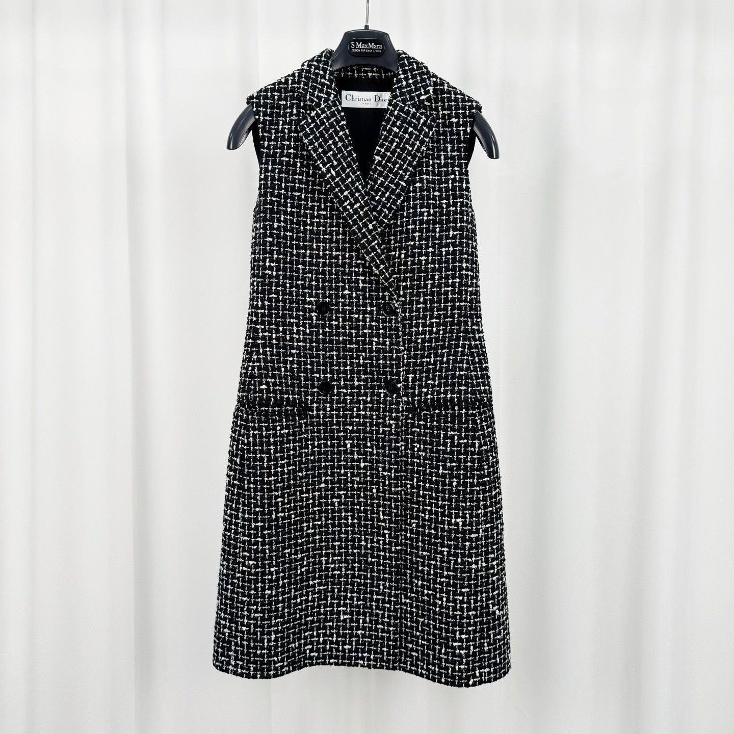 Dior Christian Dior Tweed Vest Midi Dress FR 36 Size XS / US 0-2 / IT 36-38 - 2 Thumbnail