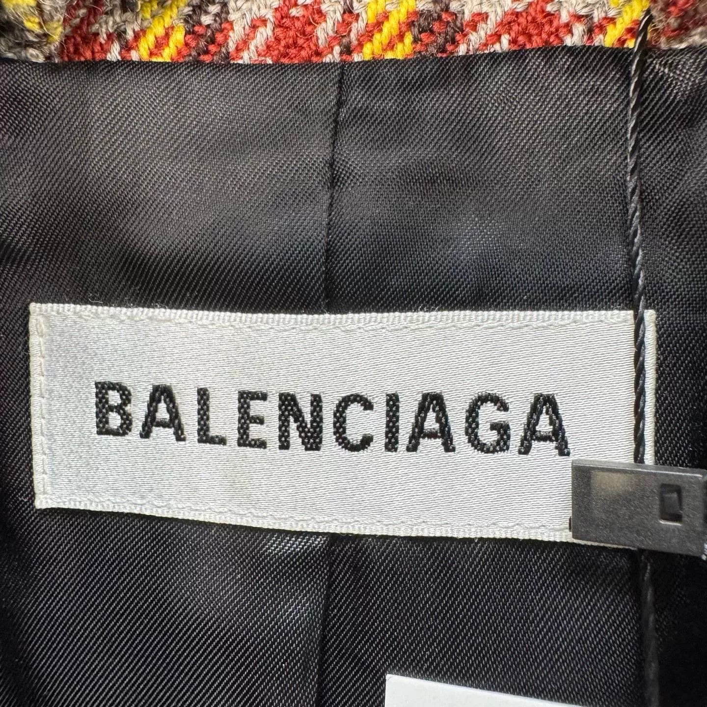 Balenciaga Balenciaga Plaid Wool Blazer Size 34 Size XS / US 0-2 / IT 36-38 - 6 Thumbnail