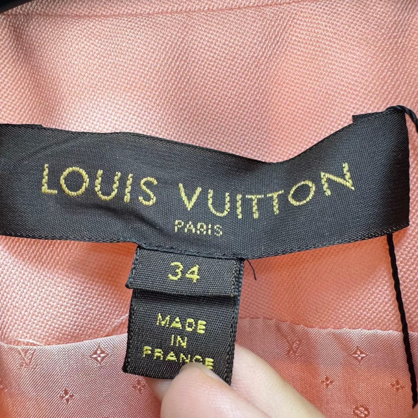 Louis Vuitton Louis Vuitton Pink Wool Double Breasted Blazer Size 34 Size XS / US 0-2 / IT 36-38 - 5 Thumbnail