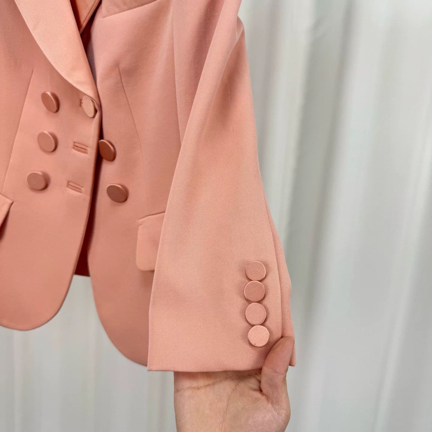 Louis Vuitton Louis Vuitton Pink Wool Double Breasted Blazer Size 34 Size XS / US 0-2 / IT 36-38 - 6 Thumbnail