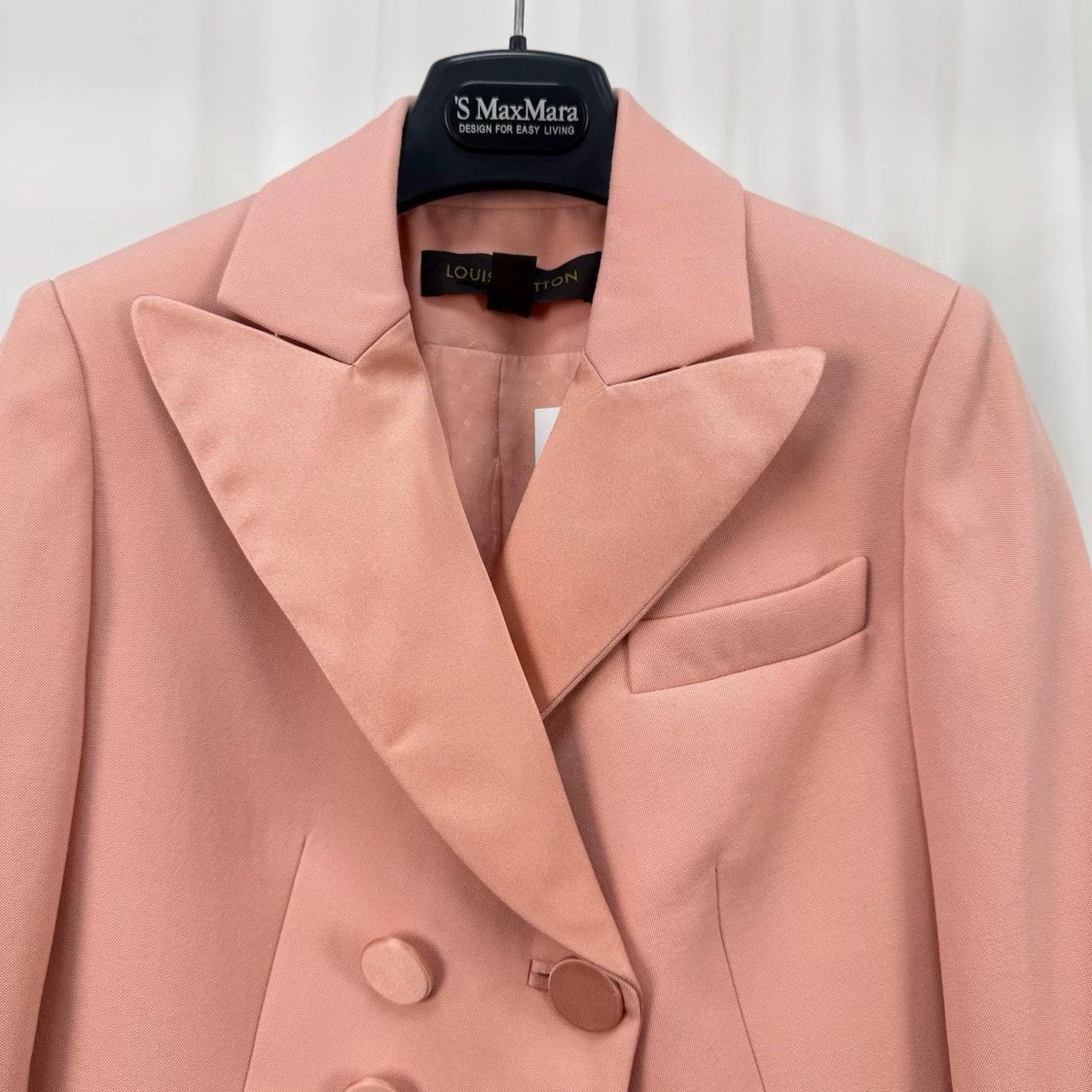 Louis Vuitton Louis Vuitton Pink Wool Double Breasted Blazer Size 34 Size XS / US 0-2 / IT 36-38 - 4 Thumbnail
