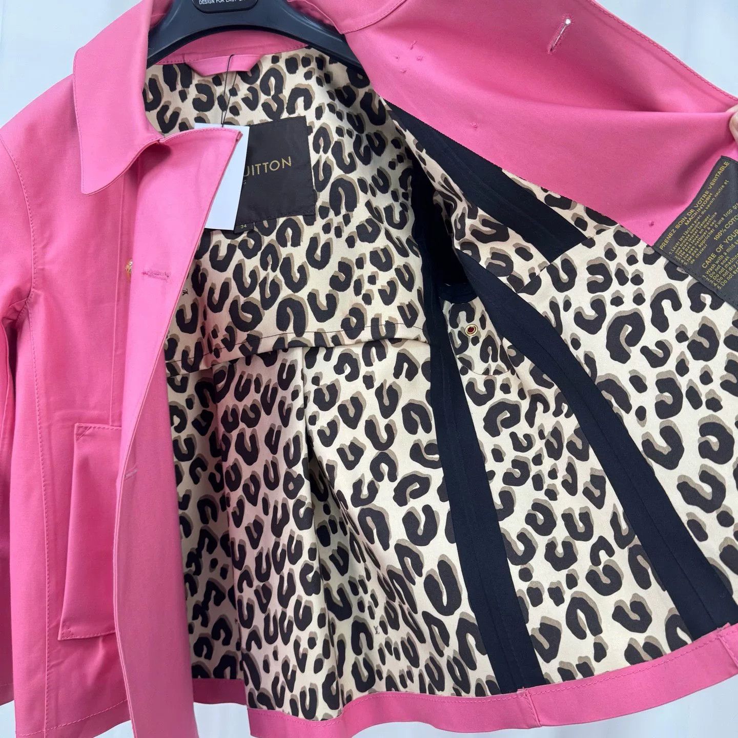 Louis Vuitton Louis Vuitton Pink Leopard Lining Jacket Size 34 Size XS / US 0-2 / IT 36-38 - 6 Thumbnail