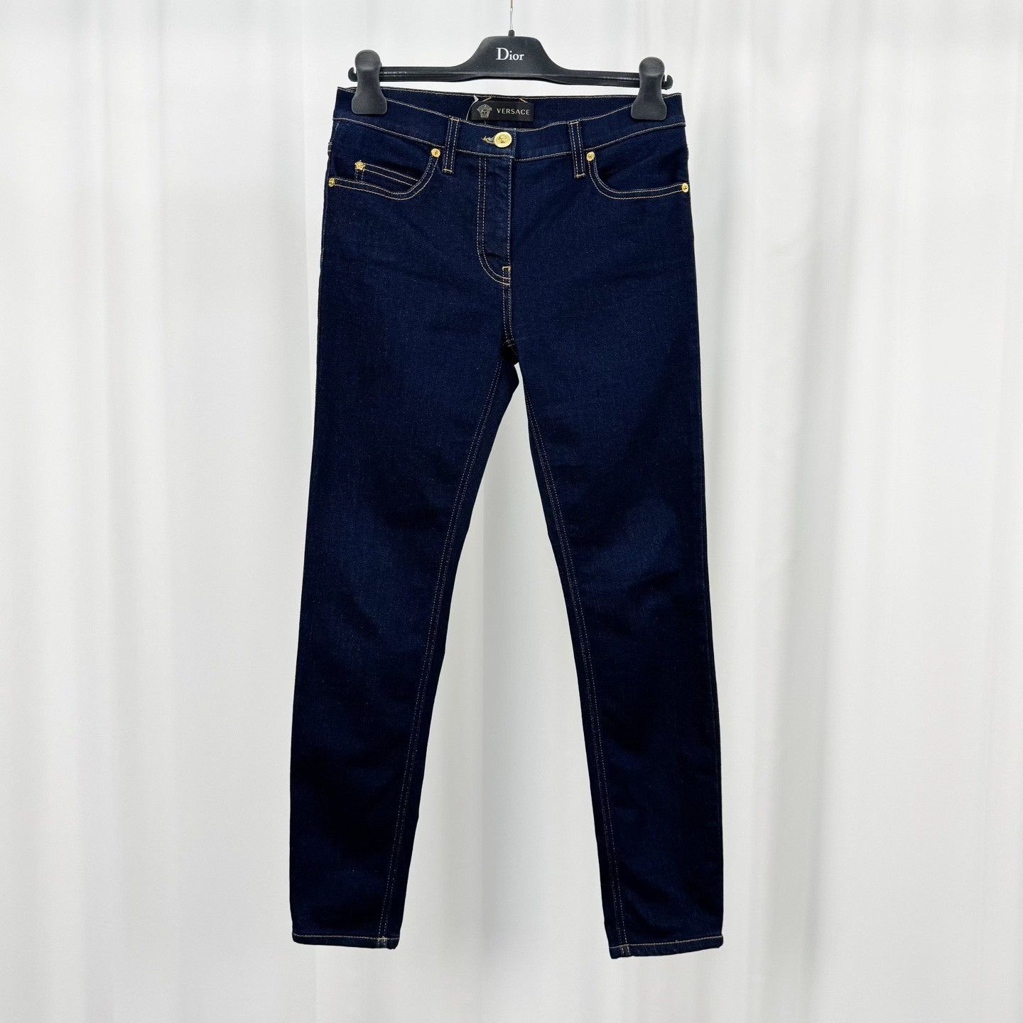 Versace Versace Medusa Denim Jeans Size 26 Size 26" / US 2 / IT 38 - 2 Thumbnail