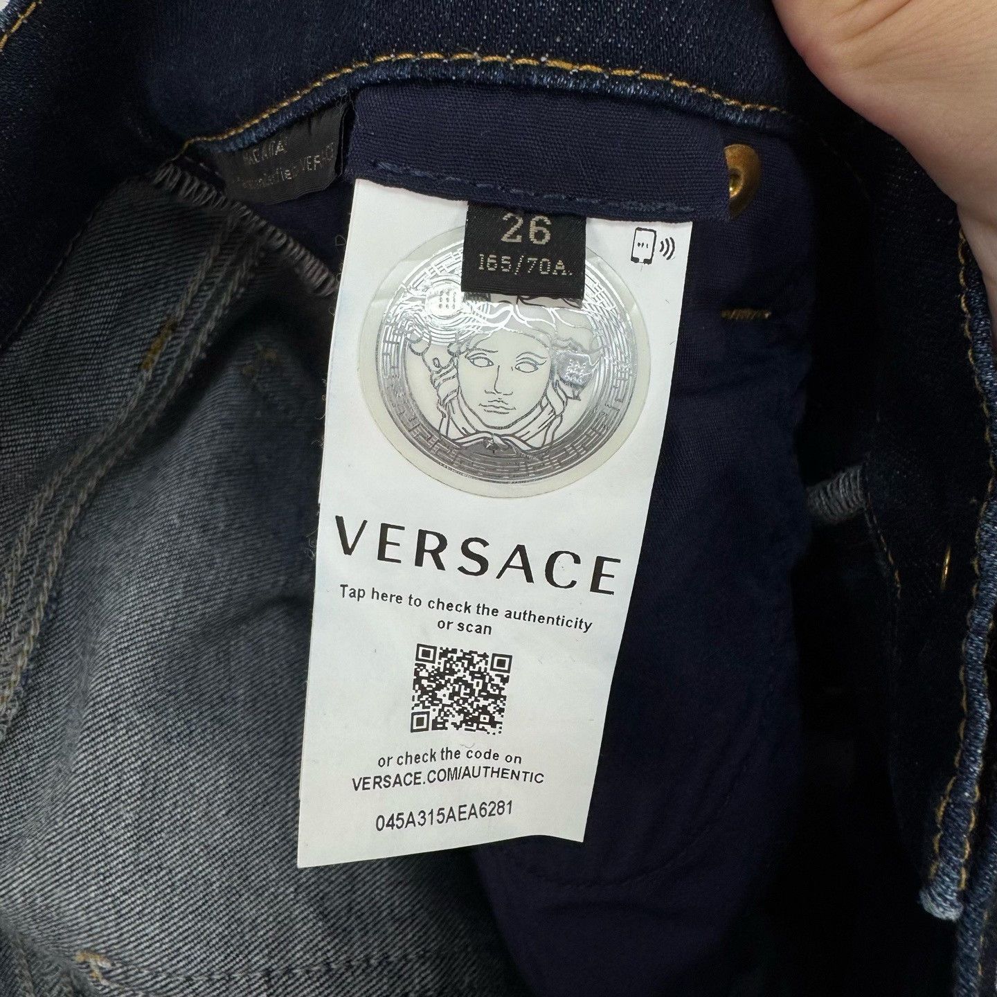 Versace Versace Medusa Denim Jeans Size 26 Size 26" / US 2 / IT 38 - 7 Thumbnail