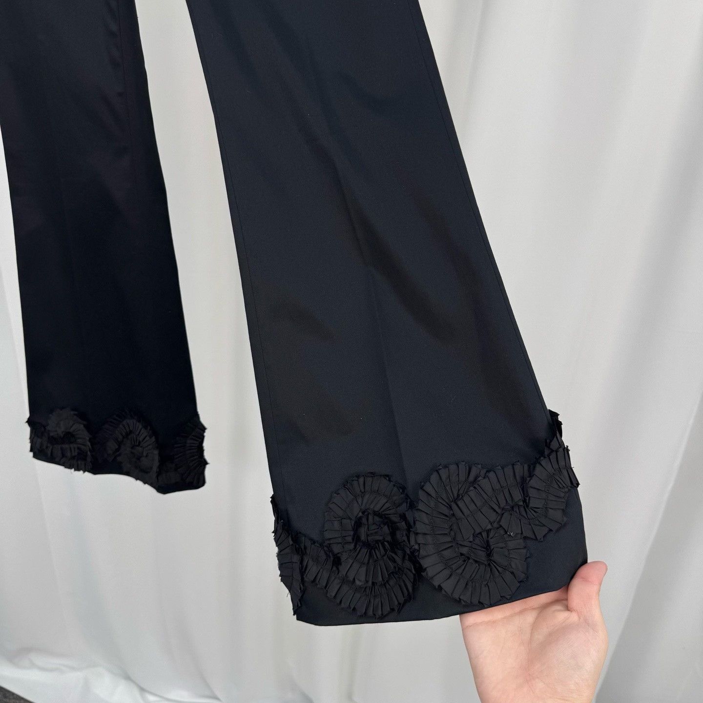 Miu Miu Miu Miu Lace Trim Pants Size 36 Size 25" / US 0 / IT 36 - 5 Thumbnail