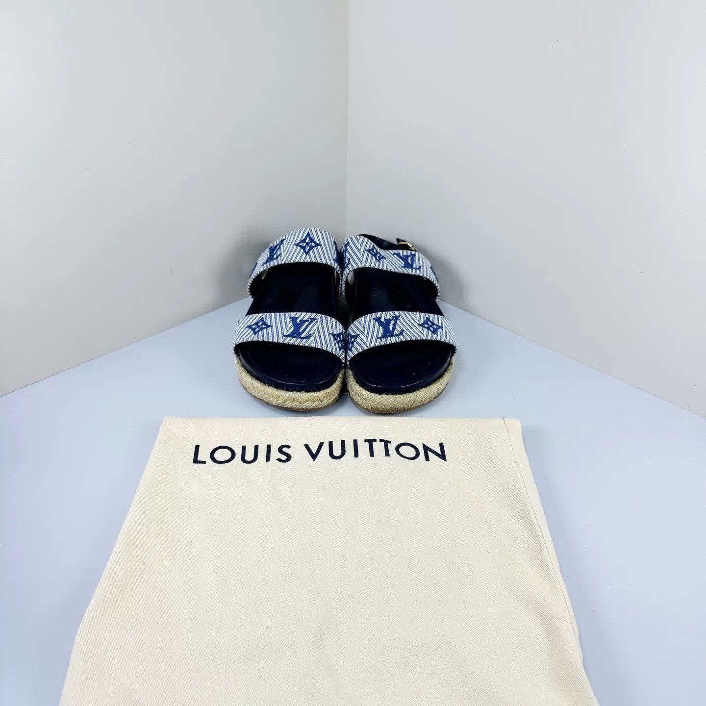 Louis Vuitton Louis Vuitton Monogram Denim Sandals Size 39 Size US 9 / IT 39 - 2 Thumbnail