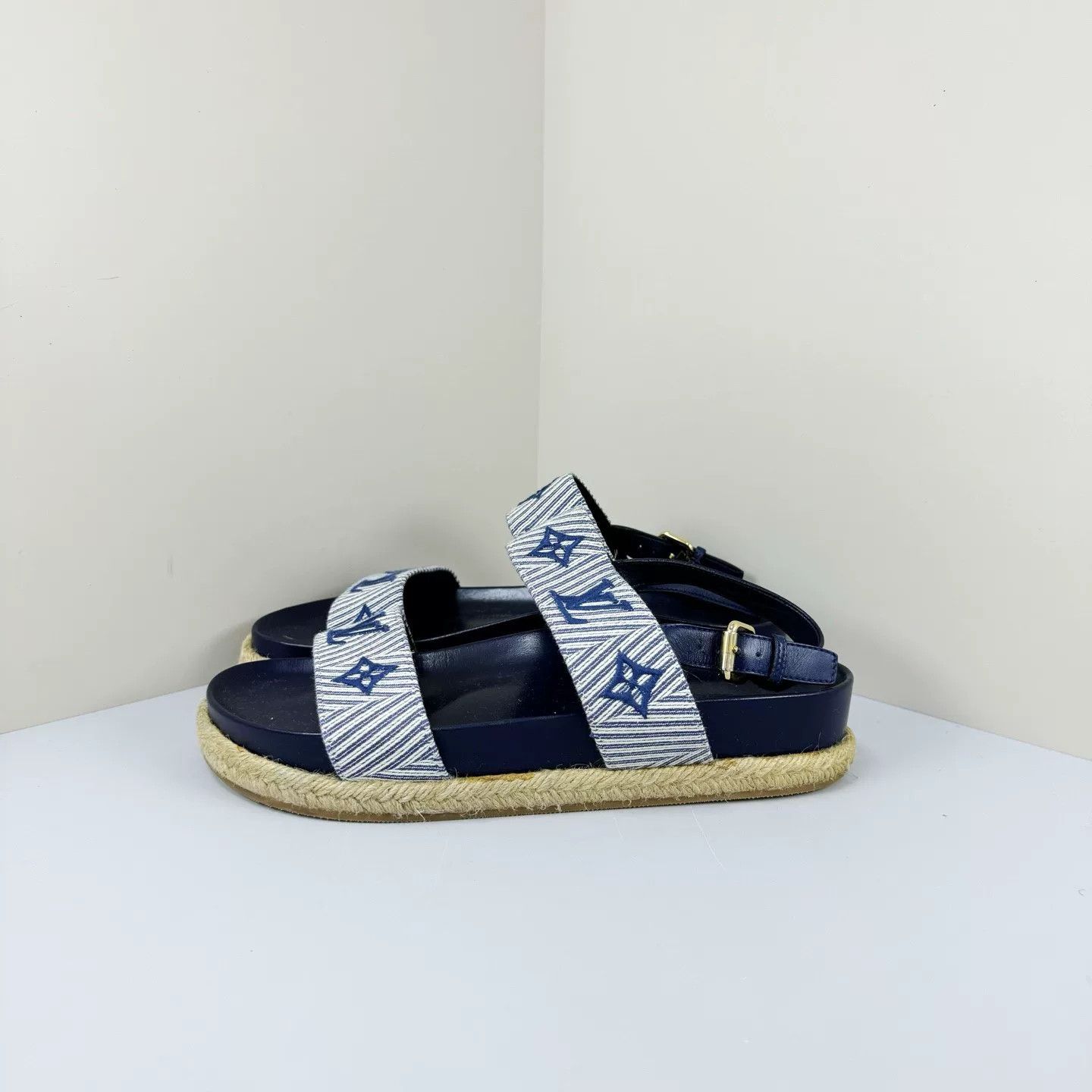 Louis Vuitton Louis Vuitton Monogram Denim Sandals Size 39 Size US 9 / IT 39 - 3 Thumbnail