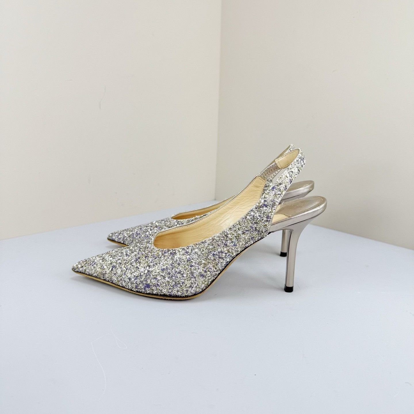 Jimmy Choo Jimmy Choo Glitter Slingback Heels Size 35 Size US 5 / IT 35 - 2 Thumbnail