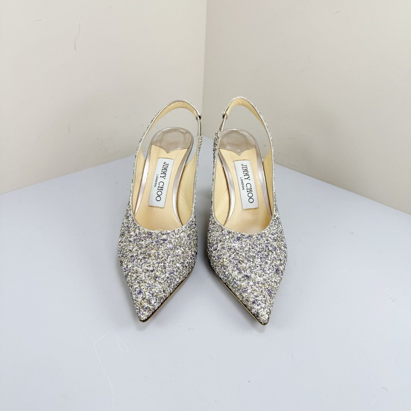Jimmy Choo Jimmy Choo Glitter Slingback Heels Size 35 Size US 5 / IT 35 - 3 Thumbnail