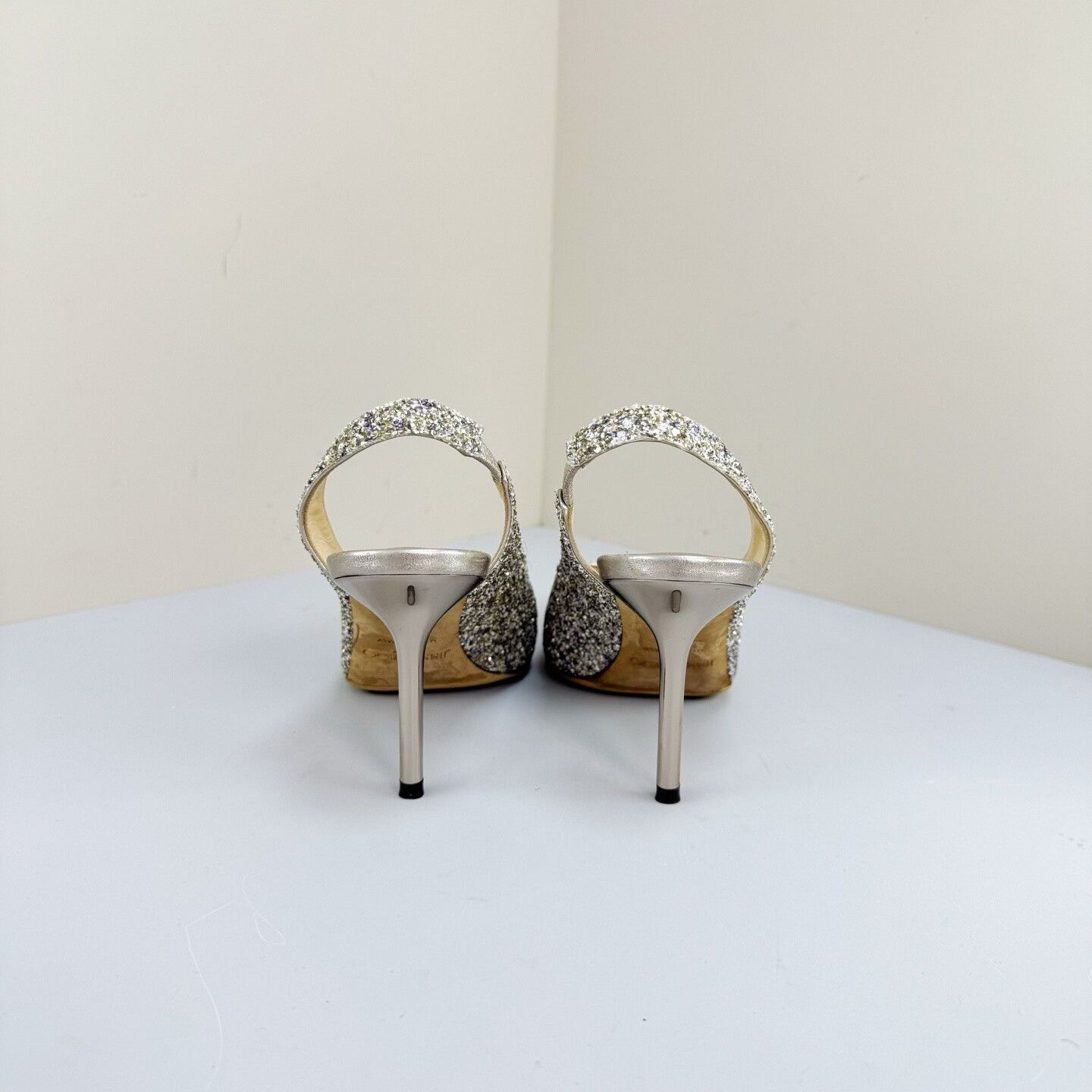Jimmy Choo Jimmy Choo Glitter Slingback Heels Size 35 Size US 5 / IT 35 - 4 Thumbnail