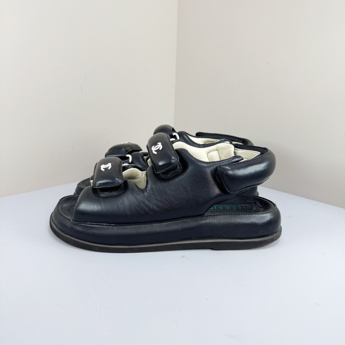 Chanel Chanel Quilted Logo Dad Sandals Size 38.5 Size US 8.5 / IT 38.5 - 3 Thumbnail