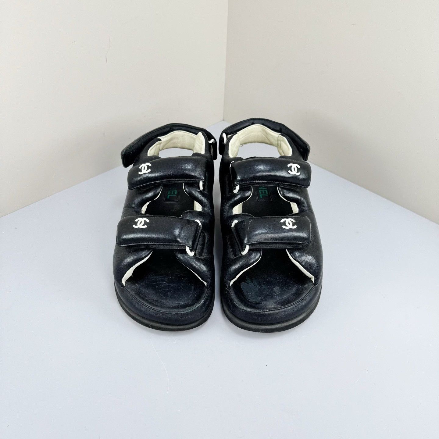 Chanel Chanel Quilted Logo Dad Sandals Size 38.5 Size US 8.5 / IT 38.5 - 2 Thumbnail
