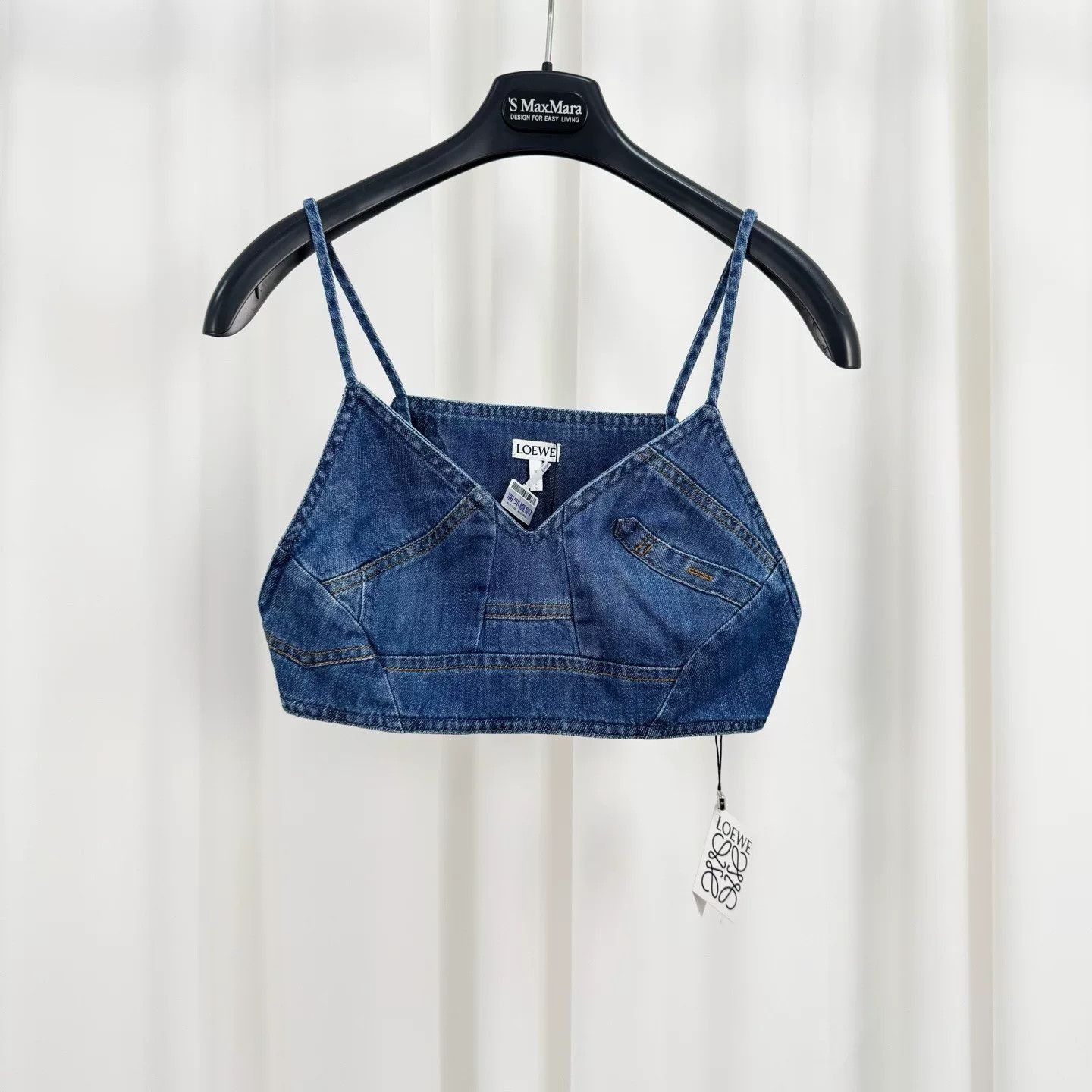 Loewe Loewe Denim Crop Top Size 36 Size XS / US 0-2 / IT 36-38 - 2 Thumbnail