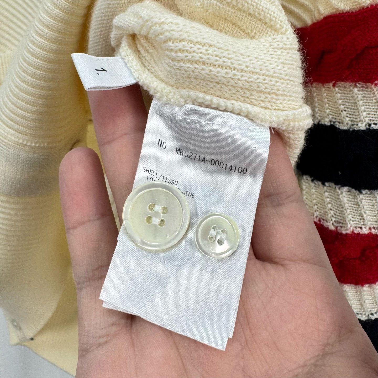 Thom Browne Thom Browne Four Bar Ribbed Cardigan Size 1 Size US S / EU 44-46 / 1 - 7 Thumbnail