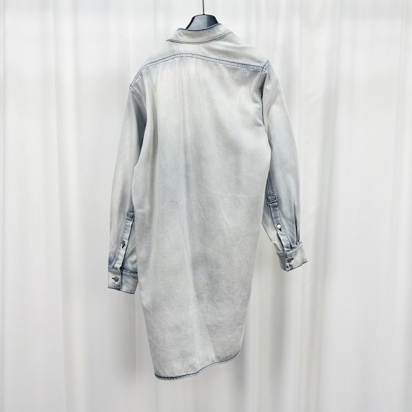 Loewe Loewe Washed Denim Shirt Dress Size XS Size XS / US 0-2 / IT 36-38 - 3 Thumbnail