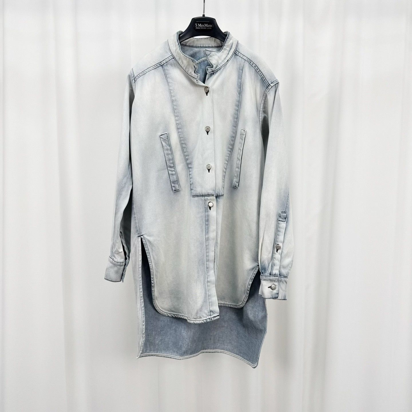 Loewe Loewe Washed Denim Shirt Dress Size XS Size XS / US 0-2 / IT 36-38 - 2 Thumbnail