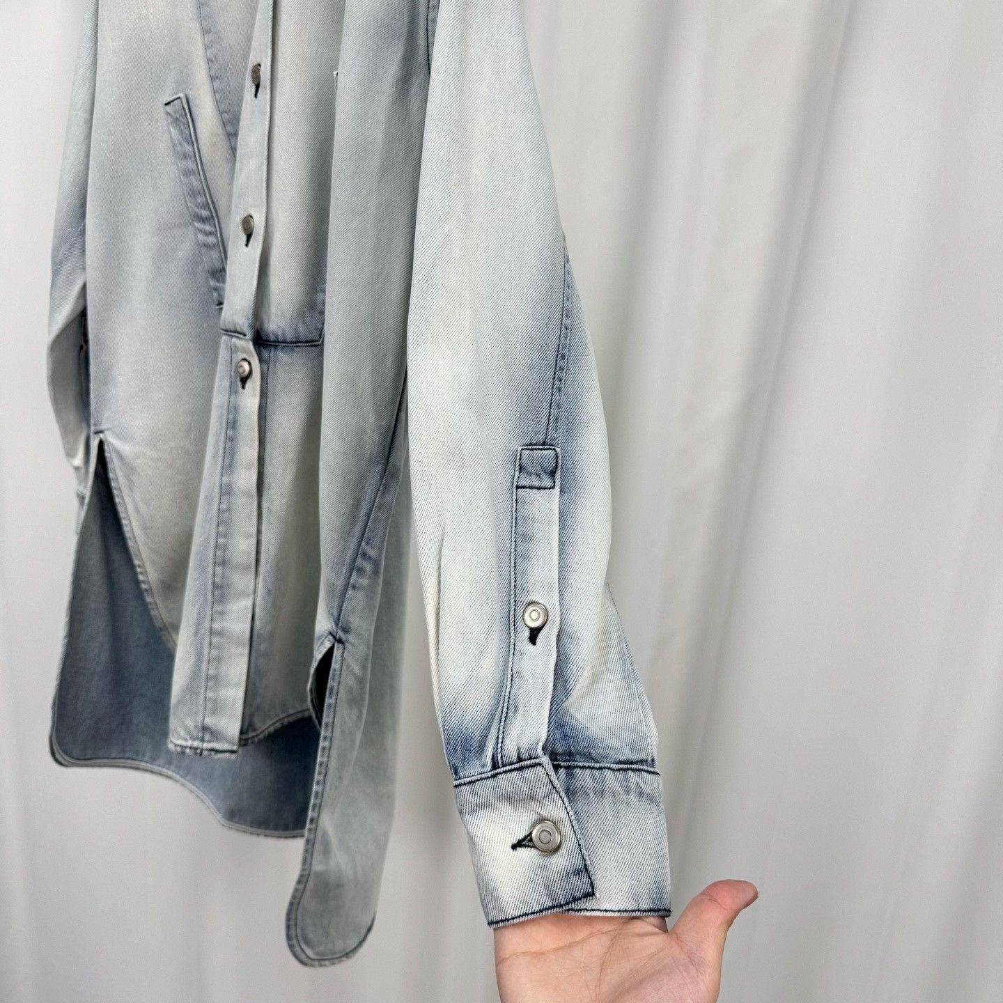 Loewe Loewe Washed Denim Shirt Dress Size XS Size XS / US 0-2 / IT 36-38 - 5 Thumbnail