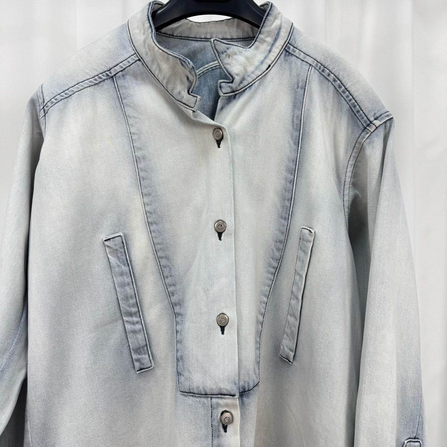 Loewe Loewe Washed Denim Shirt Dress Size XS Size XS / US 0-2 / IT 36-38 - 4 Thumbnail
