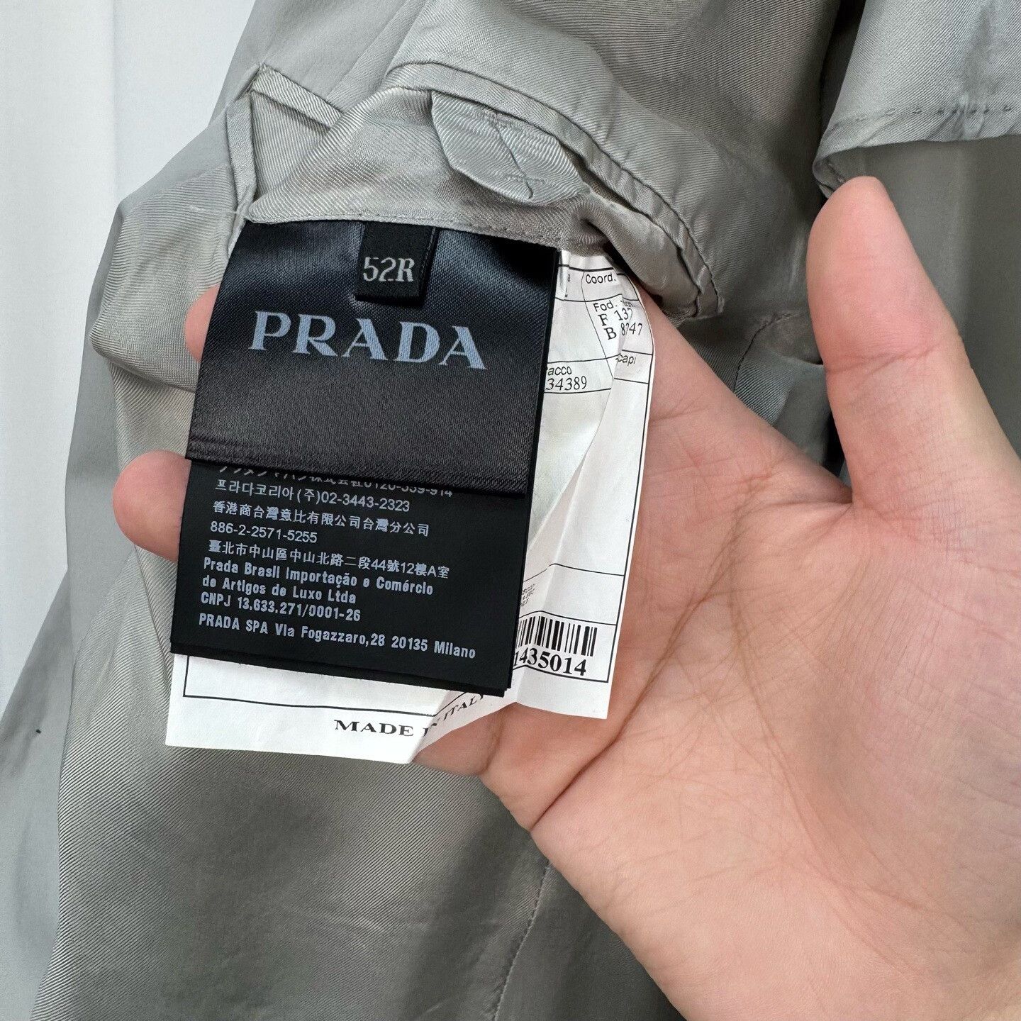 Prada Prada Gray Blazer Size 42R Size 42R - 7 Thumbnail