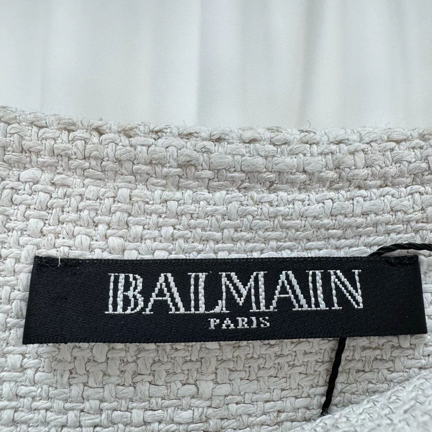 Balmain Balmain Gold Button Tweed Mini Skirt Size 34 Size 25" / US 0 / IT 36 - 6 Thumbnail