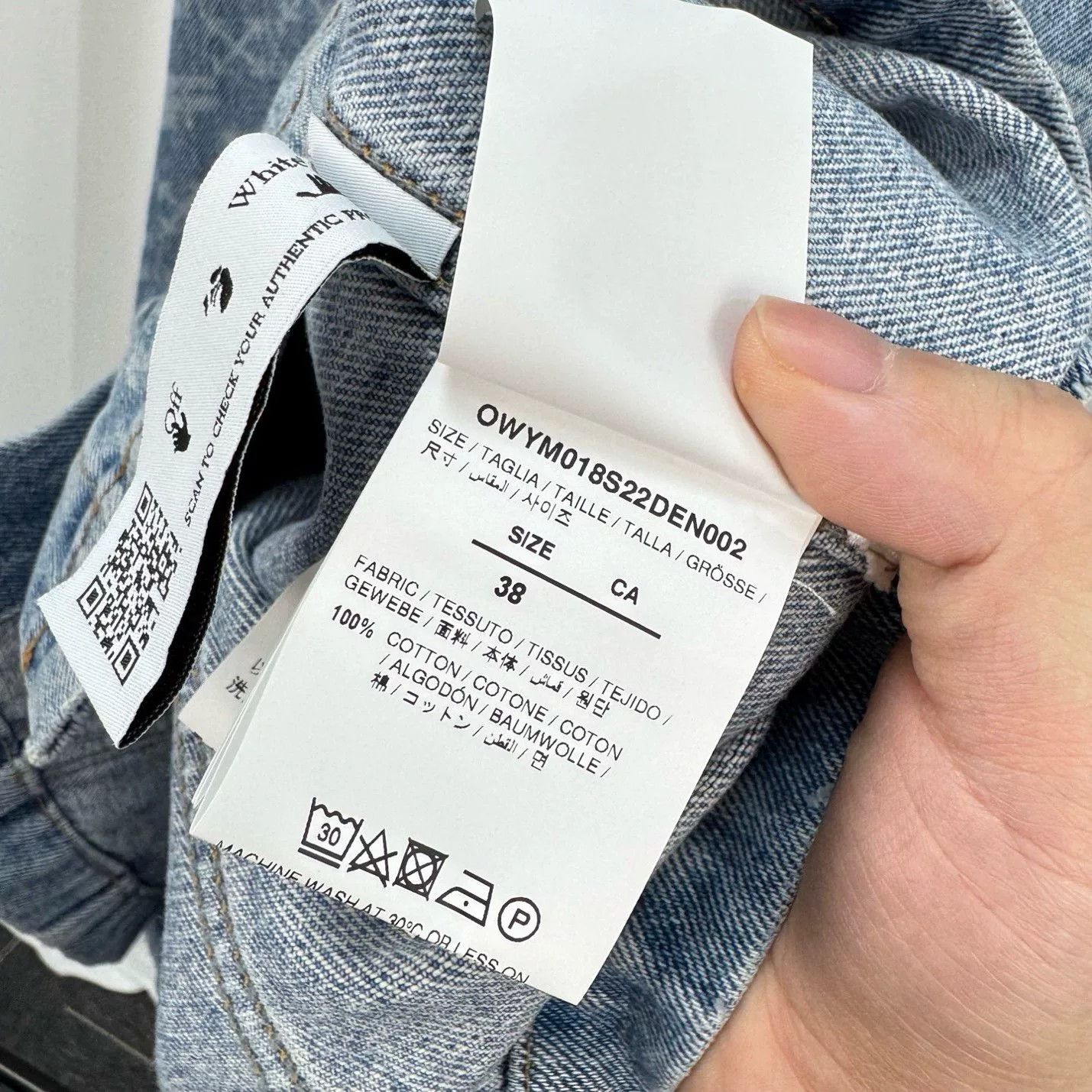 Off-White Off-White Monogram Print Denim Dress Size 38 Size XS / US 0-2 / IT 36-38 - 7 Thumbnail