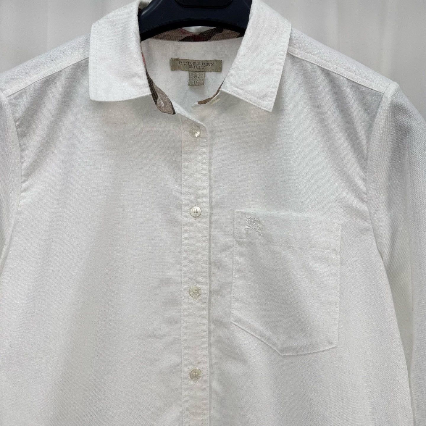 Burberry Burberry Brit Nova Check Cuff Button Up Shirt Size XS Size XS / US 0-2 / IT 36-38 - 4 Thumbnail