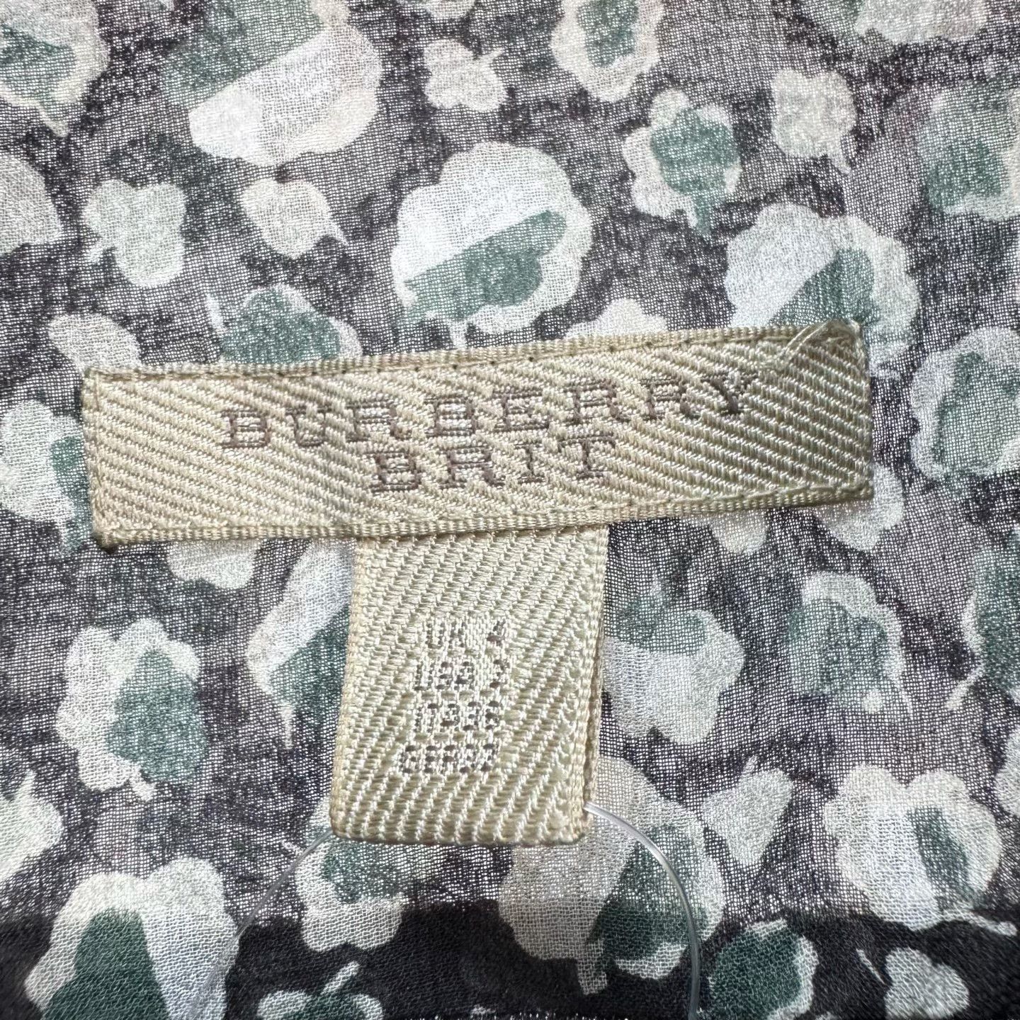 Burberry Burberry Floral Silk Midi Dress UK 4 Size XS / US 0-2 / IT 36-38 - 6 Thumbnail