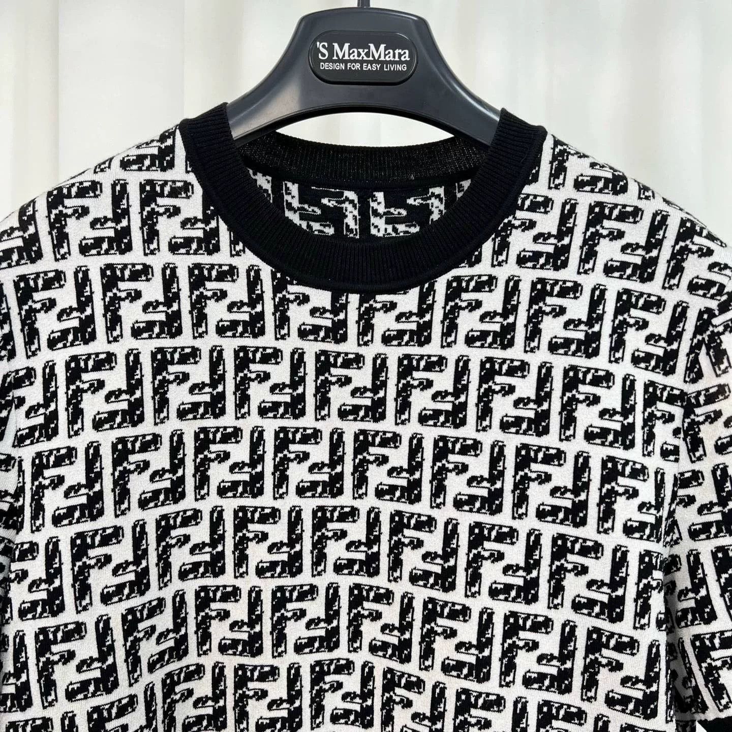 Fendi Fendi FF Logo Knit Short Sleeve Sweater Size 40 Size S / US 4 / IT 40 - 4 Thumbnail