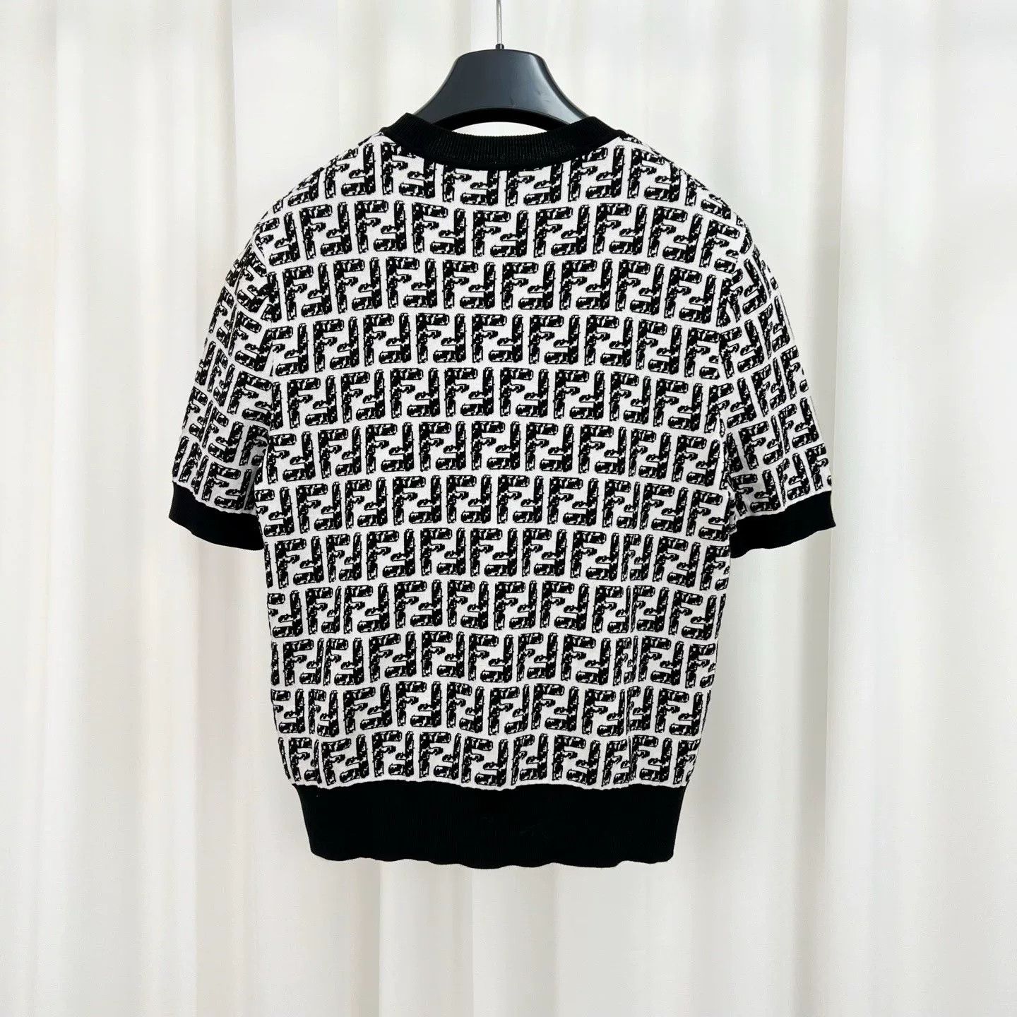 Fendi Fendi FF Logo Knit Short Sleeve Sweater Size 40 Size S / US 4 / IT 40 - 3 Thumbnail