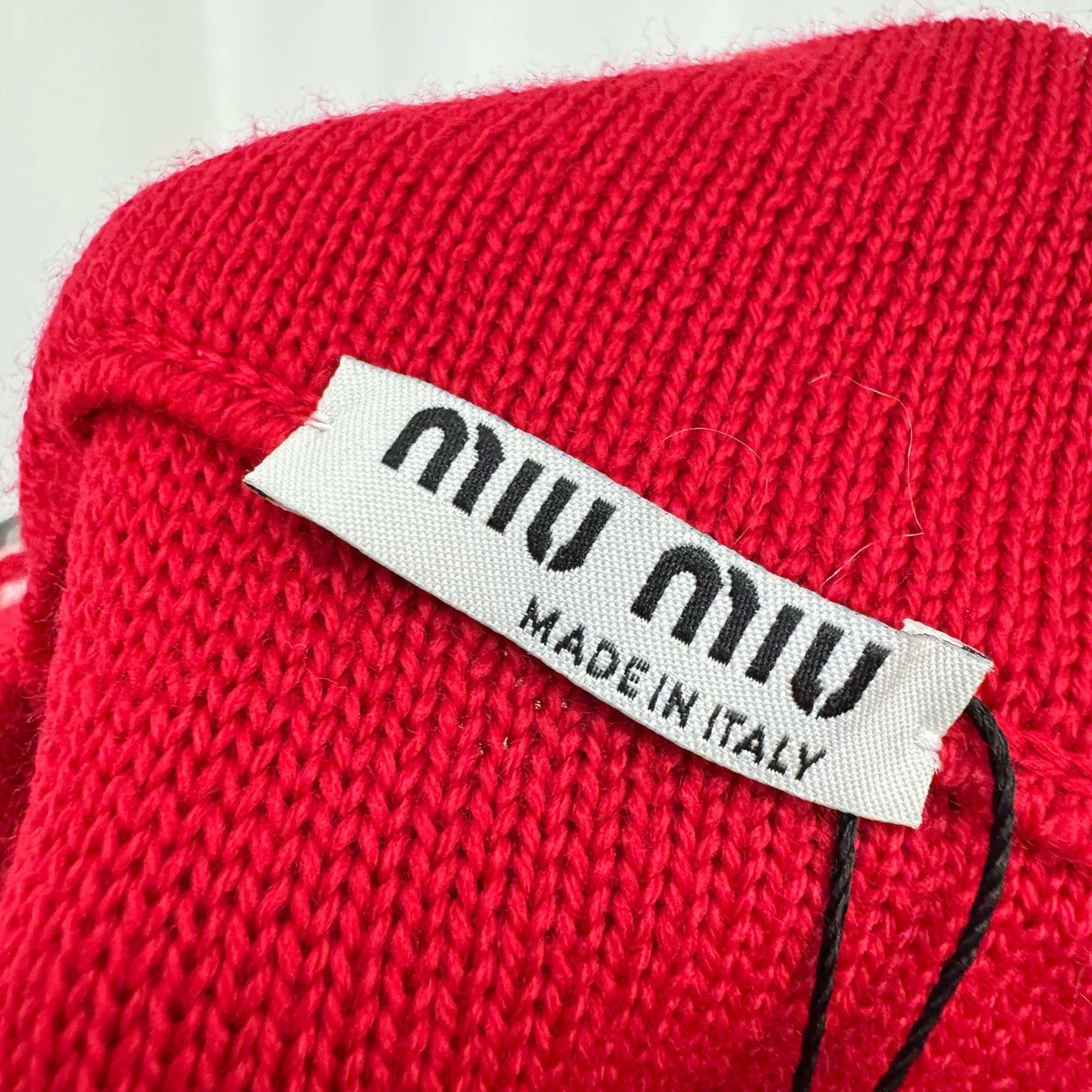 Miu Miu Miu Miu Logo Knitted Mini Skirt Size 36 Size 25" / US 0 / IT 36 - 6 Thumbnail