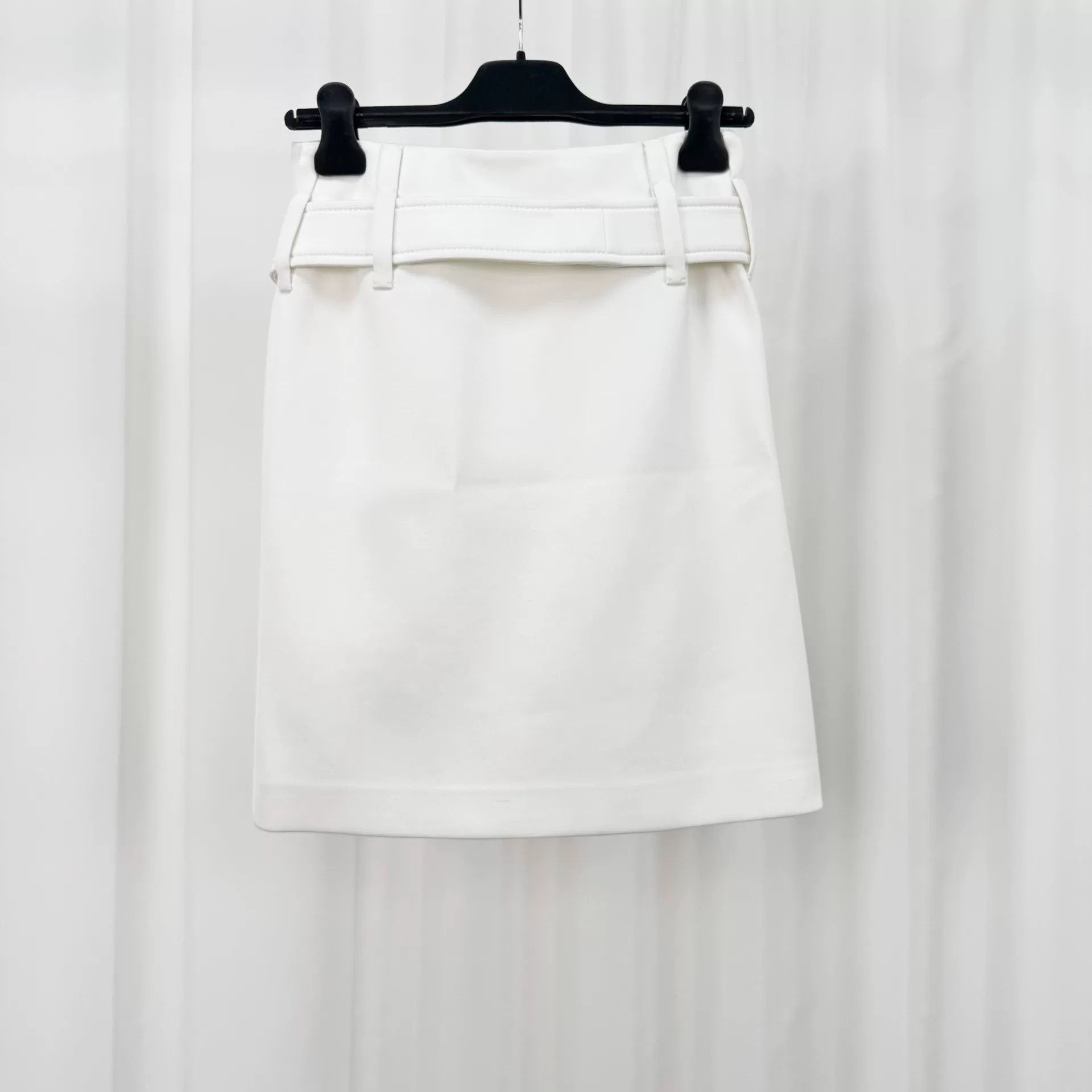 Prada Prada Ruffle Belted Mini Skirt IT 36 Size 25" / US 0 / IT 36 - 3 Thumbnail