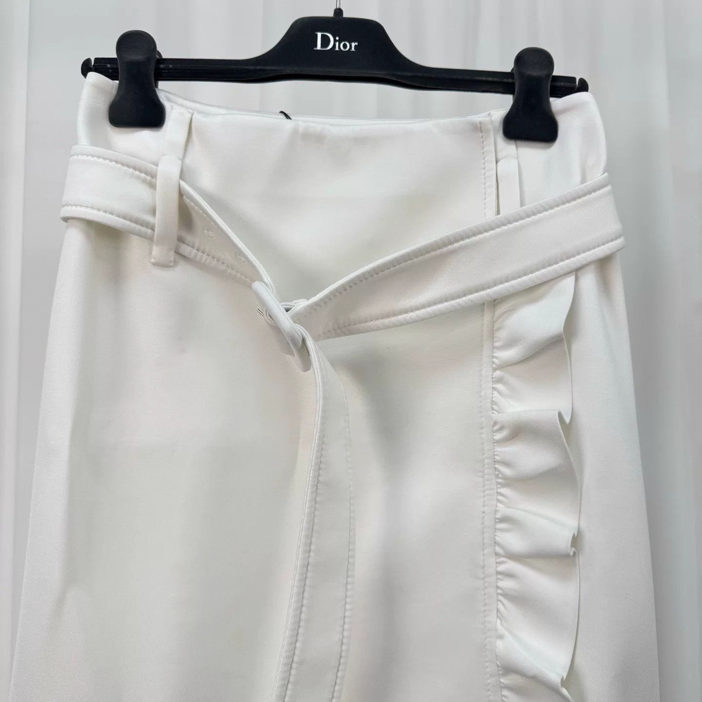 Prada Prada Ruffle Belted Mini Skirt IT 36 Size 25" / US 0 / IT 36 - 4 Thumbnail