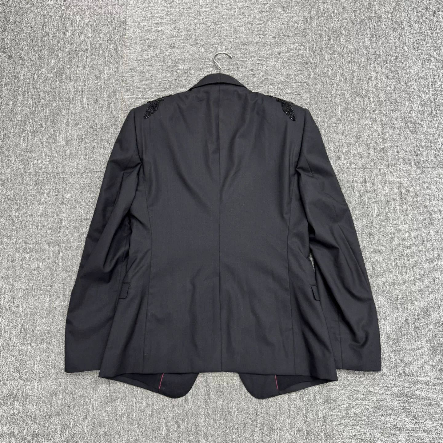 Dolce & Gabbana Dolce & Gabbana Gold Sequin Wool Blazer Size 38R Size 38R - 8 Thumbnail